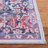 Kingsford Oriental Cotton Blue/Rust Area Rug-1101945643