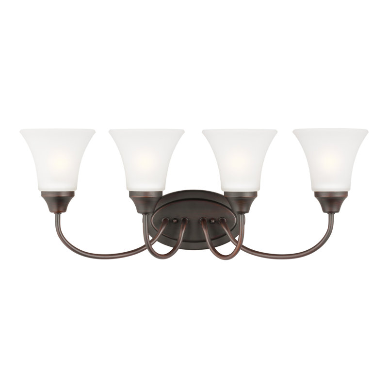 3 - Light Dimmable Vanity Light, Bronze, No