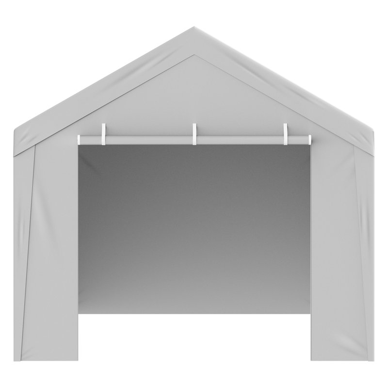 10 pi x 20 pi - Plastique - Abri de remplacement pour abri d'auto - Blanc