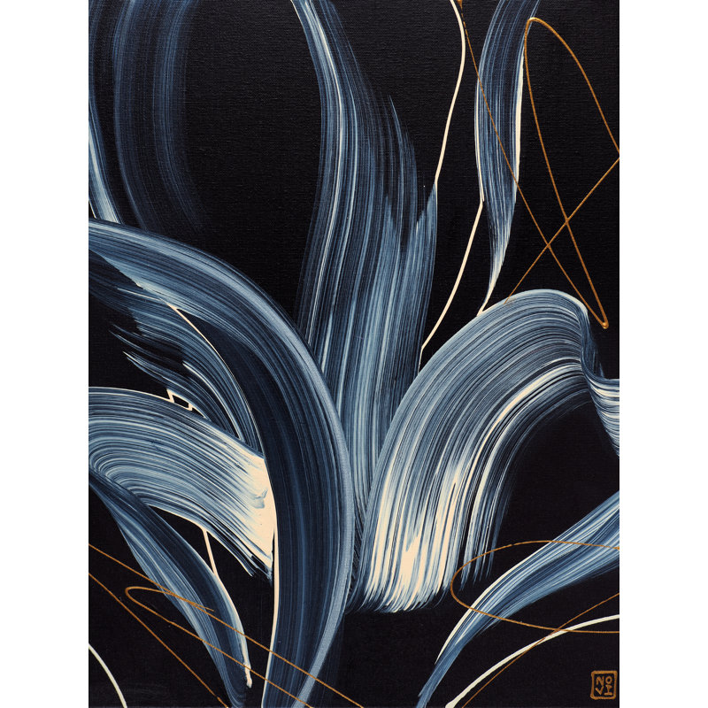 " Tentations III " by Novi Lim, Black Framed Canvas, 32" H x 24" W