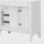 Coiffeuse de 36 pouces sans lavabo, armoire de base seulement, armoire de tiroir avec tiroirs, structure solide et panneau de fibres à densité moyenne, blanc