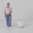 Polyester Stool with Faux Fur-76953311