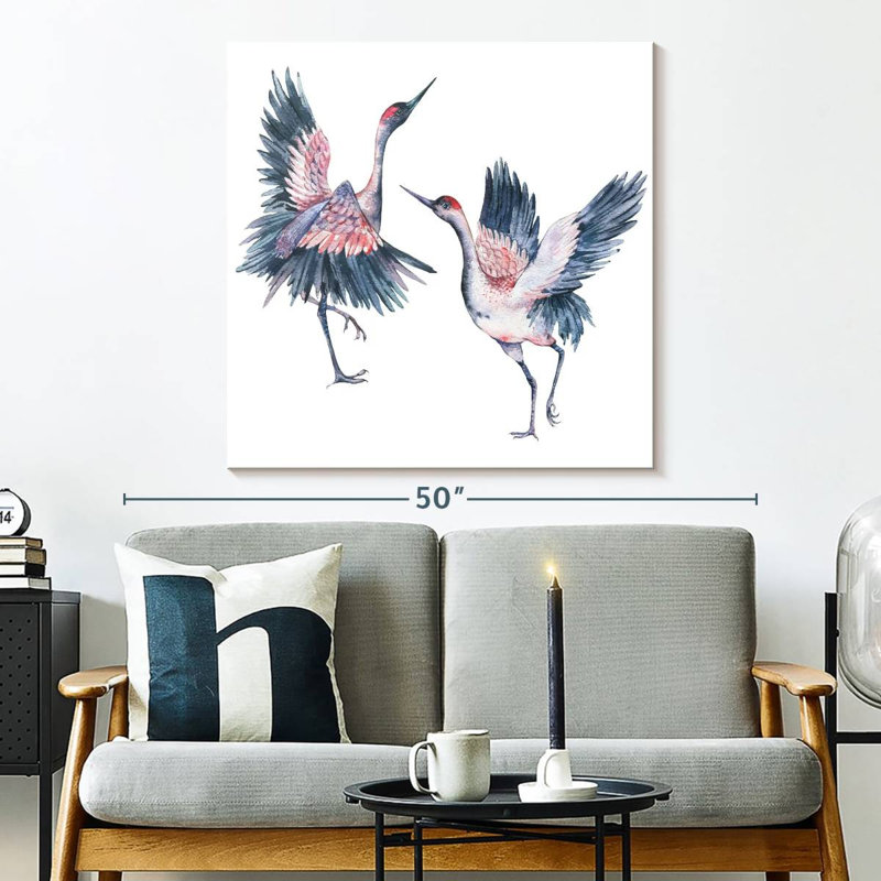 Crowle Crowned Cranes, 33" H x 33" W