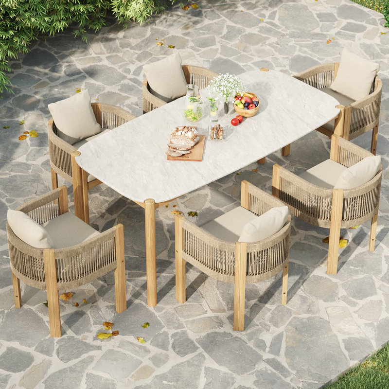 Ensemble repas d'extérieur 7 pièces Boheva