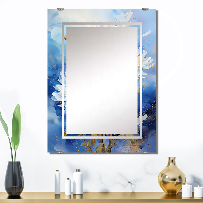 Eickhoff - Miroir mural grand pissenlit MIR141460, 32 po x 24 po