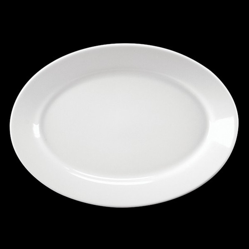 AW PRISTINE UND Platter Oval Pristine Undecorated
