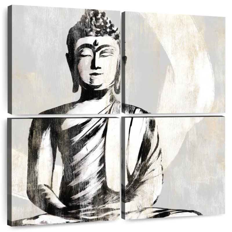 Bouddha assis Leisha I, H 18 po x l 18 po