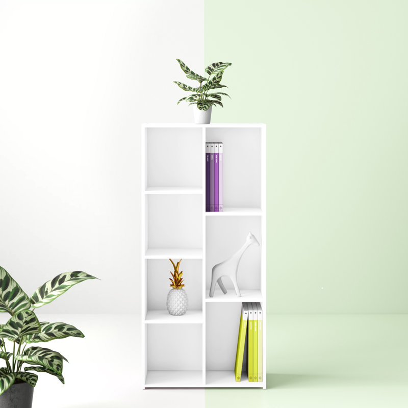 O'Quinn 7-Cube Reversible Open Shelf, White