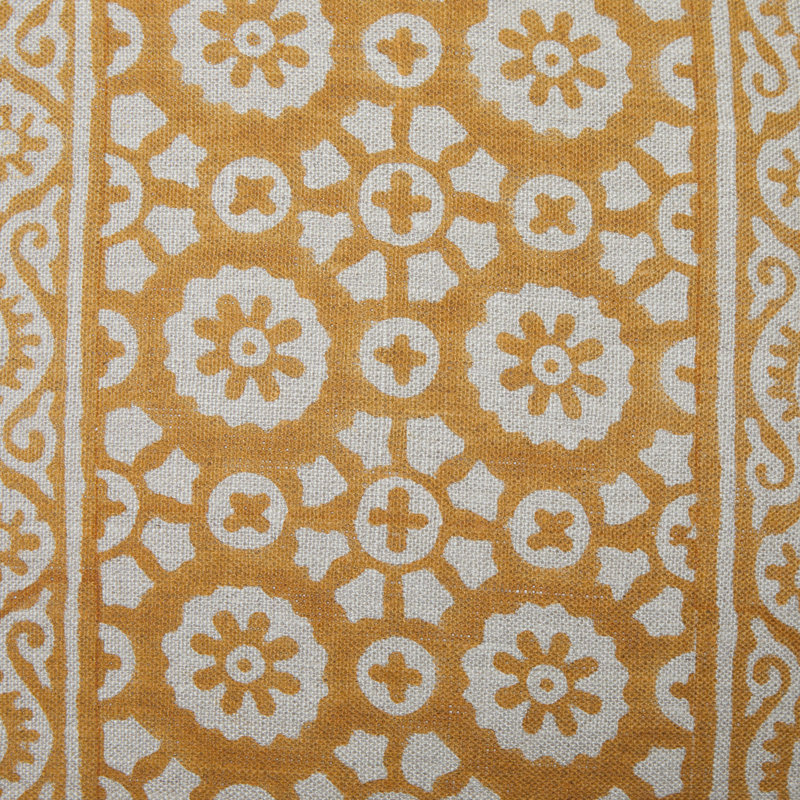 Patrika Pillow Cover - 22" x 22", Yellow Floral