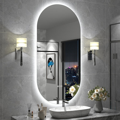 Aevar LED Lighted Wall Mirror