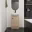 Petit meuble-lavabo autoportant de 18 pouces avec lavabo