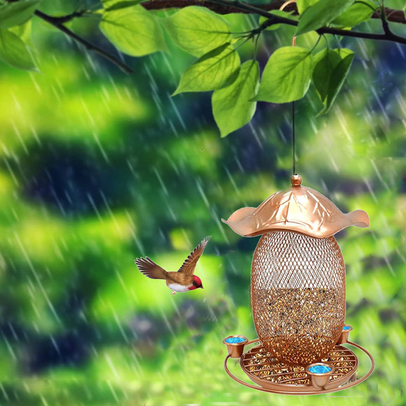 Mangeoire à oiseaux en fer forgé SquirrelProof