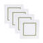 Ensemble de 4 serviettes de table à ourlet avec bordure à bordure - Ensemble de 4 serviettes élégantes pour les réceptions de tous les jours et les cocktails-392005656-500510131