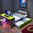 Modern Daybed With Desk, Usb Ports And Trundle-2046388630