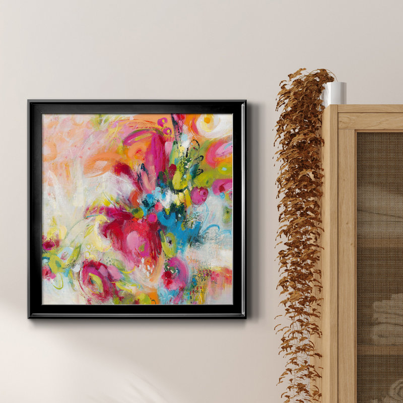 Let's Bounce - reproduction encadrée de qualité supérieure - prête à être accrochée, H 26,5 po x l 26,5 po x P 1,5 po