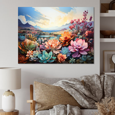 " Colorful Succulent Texas Charm "
