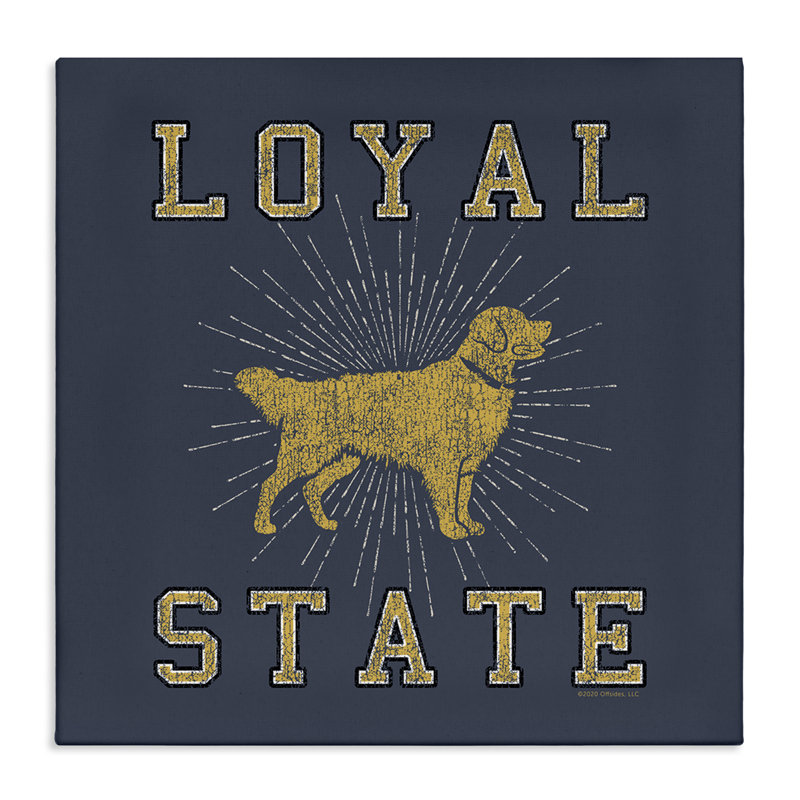 Art mural sur toile "Loyal State" par Spirit Animals / Life Is High, H 30 po x l 30 po