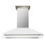 Hotte murale blanche Forno Aria de 60 pouces avec moteur 1200 CFM, ventilateur à 4 vitesses, filtre à charbon-114400314