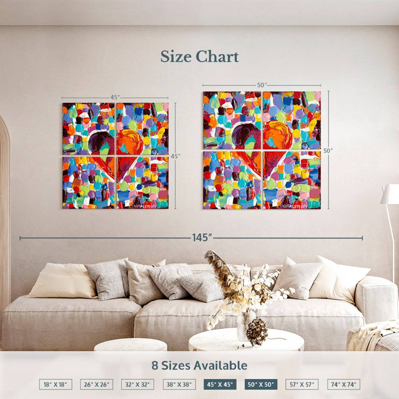 Hardie Mosaic Heart III, 50'' H x 50'' W