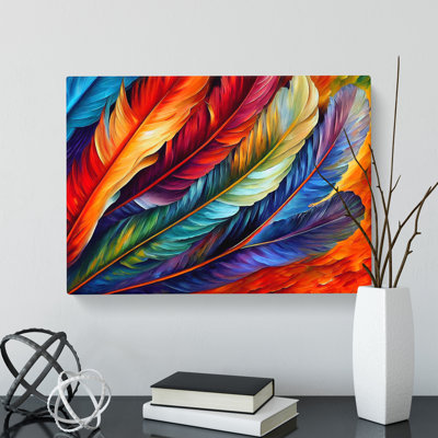 Bird Feather Vol.4 Abstract - Wrapped Canvas
