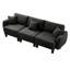 3 Dark Grey Boucle Fabric Couch With Distinctive Shell-shaped And Cylindrical Legs, Modern Style For Home Office, Strong Wooden Frame Support, Soft Upholstery Comfortable Relaxation Elegant Design-619749898
