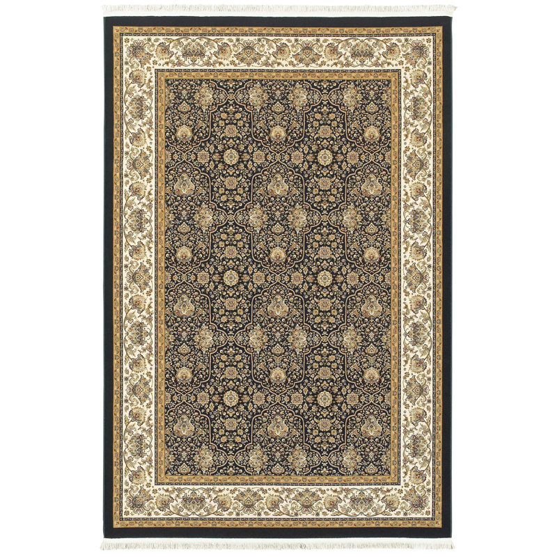 Tapis bleu Knepp, Rectangle 7 pi 10 po x 10 pi 10 po