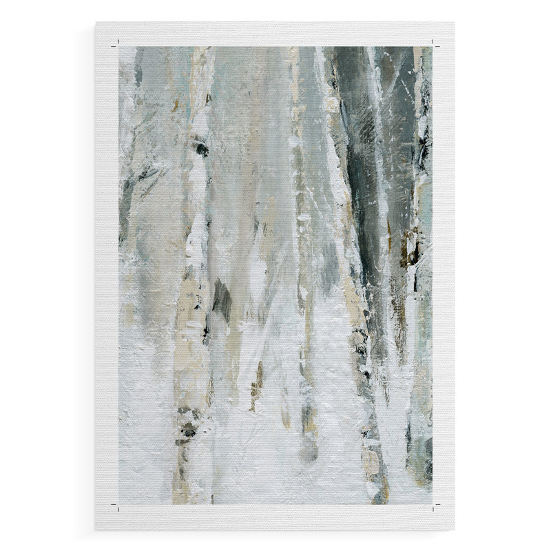 Snowy Birch II -Canvas Print Only - NOT FRAMED, 18" H x 12" W