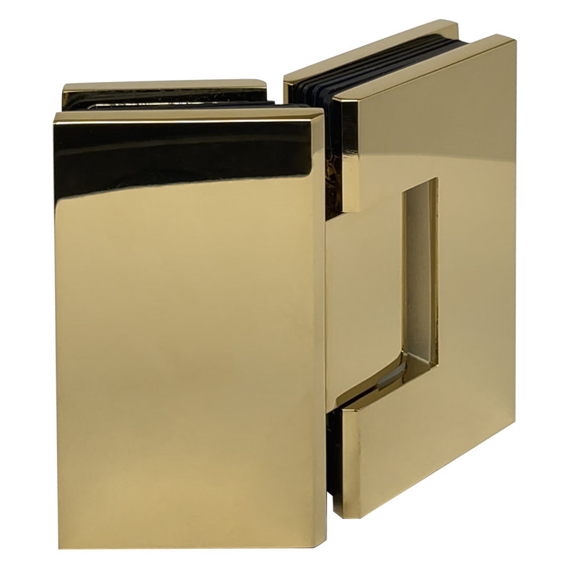  Charnière de porte de douche à fixer sur verre Maxum Series 135 degrés laiton poli, Laiton poli