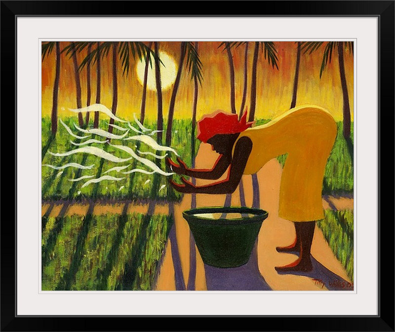 «Driston The Spirit Garden, 2007» par Tilly Willis, reproduction d'art, H 37 po x l 44 po x P 1 po, Cadre noir