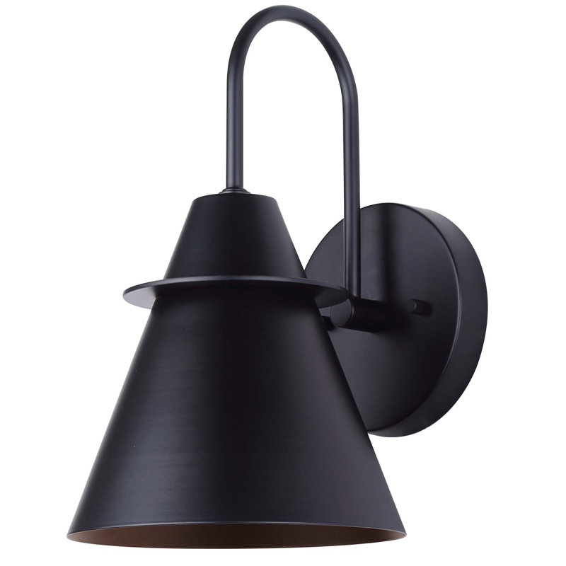 Plafonnier d'extérieur 1 lumière noir mat