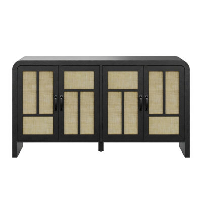 Buffet 59 po en rotin noir