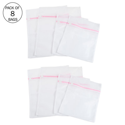 Ensemble de 4 sacs à linge en filet Everyday Home, blanc