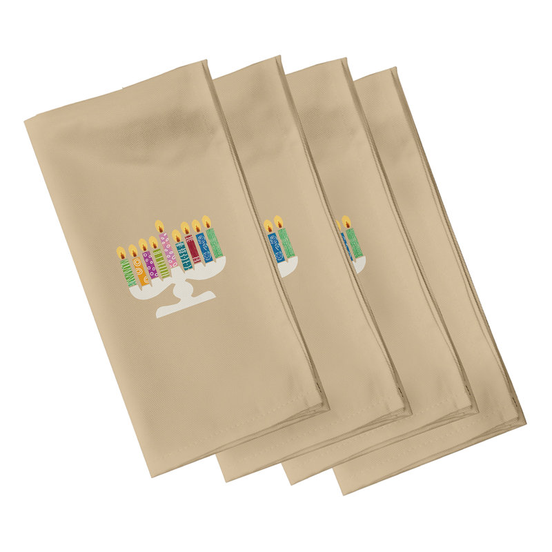 Kullin Polyester Traditional Napkins, Brown