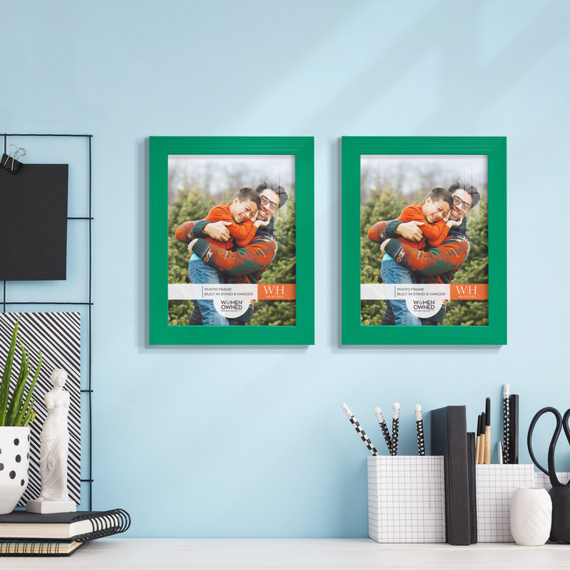 Green Wood Picture Frame - Set of 2, 6" x 8"