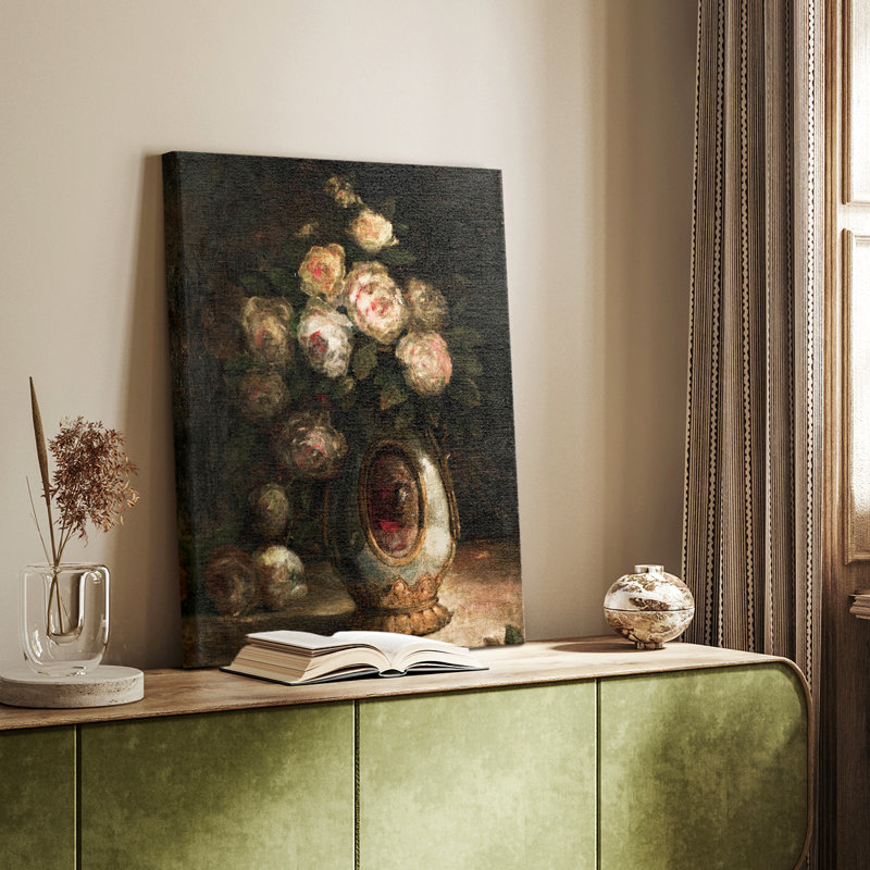 Paysage rétro CCXVIII - toile tendue avec châssis, H 37 po x l 25 po