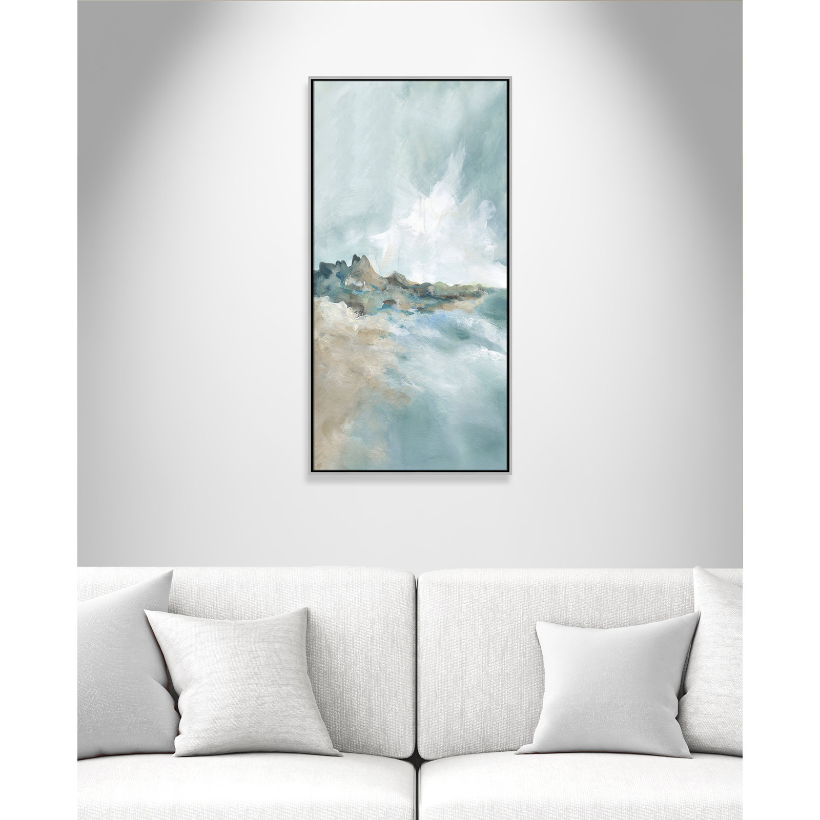 Coralie "Sandpoint" Print by Carol Robinson, 49.5" H x 25.5" W, Silver