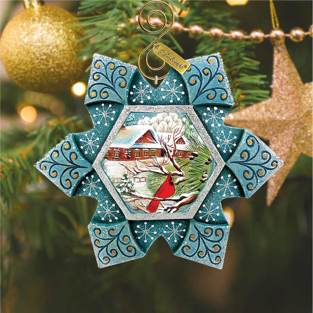 Treasured Memories 3'' Handmade Holiday Shaped Ornament G Debrekht