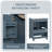 Bathroom Vanity With Ceramic Sink Top, MDF And Solid Wood Base, Modern Sink Cabinet For Small Bathrooms-798788565-798788561