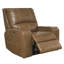 Fauteuil inclinable électrique en cuir fleur 41 po avec repose-tête réglable et accoudoirs carrés-799894988