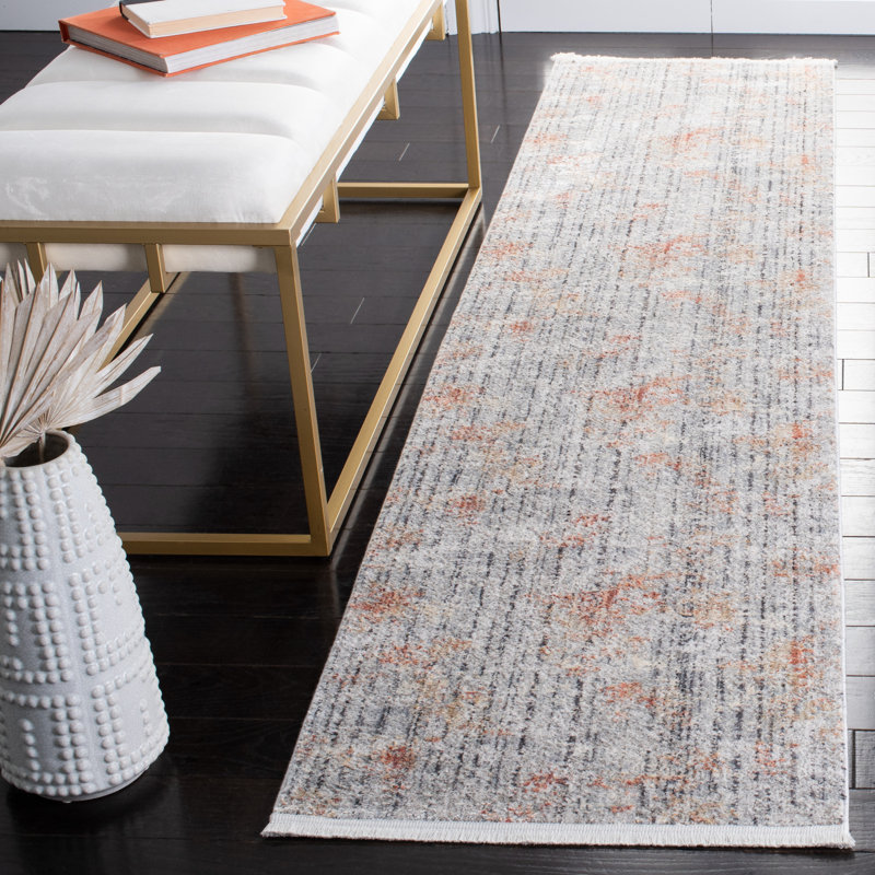 Tapis gris Adal, Tapis de couloir 2 pi x 8 pi