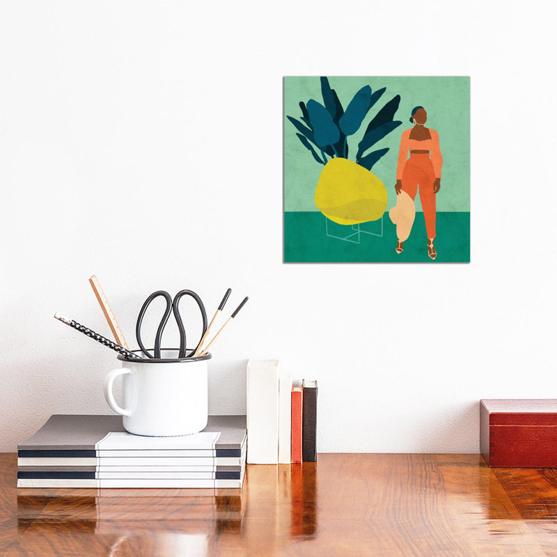Zola par Reyna Noriega - reproduction d'art, Toile tendue, H 12 po x l 12 po x P 1,5 po, Aucun mat