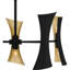 Lustre noir mat 10 lumières Betties