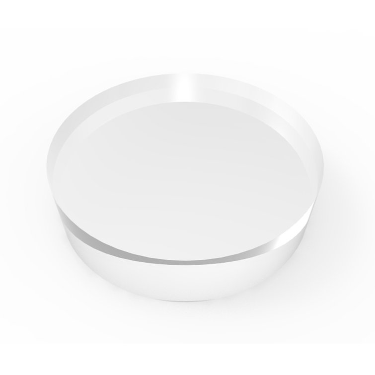 4" Dia. x 1" Thick Acrylic Riser, Paper Weight Clear Acrylic Circle Riser Solid Block
