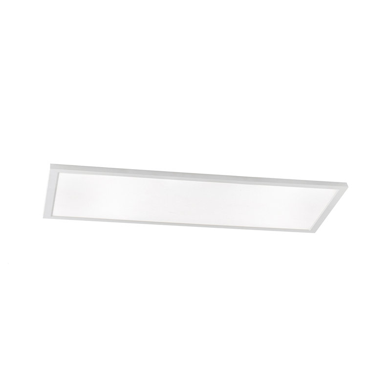 Plafonnier encastré DEL Lugan - P 24 po x l 48 po - Blanc, Blanc, H 0,75 po x l 48 po x P 24 po