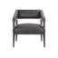 FAUTEUIL Sherish - Cuir gris anthracite-506650632