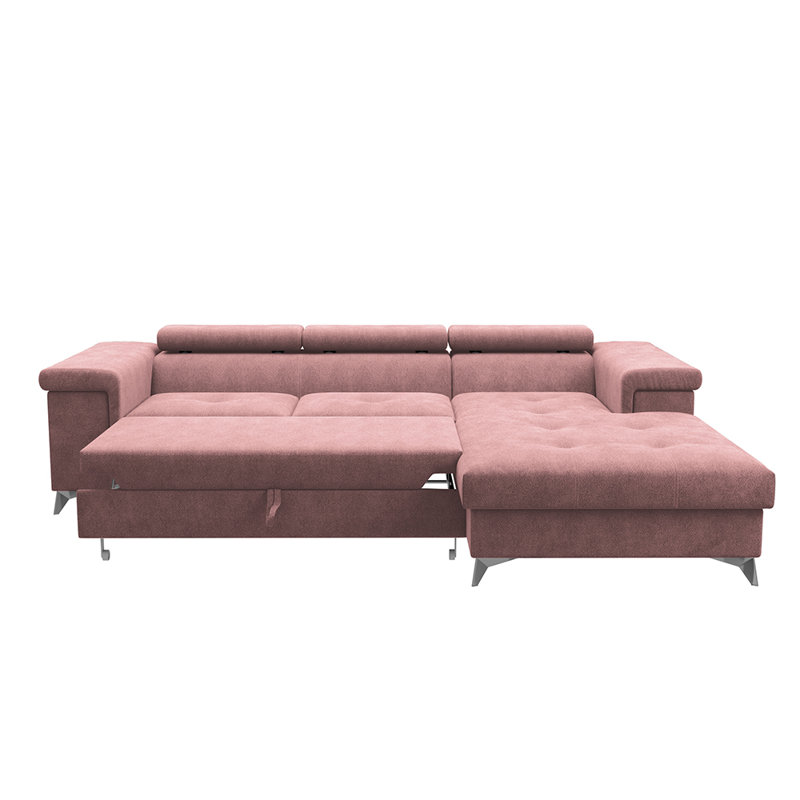 Torassa 3 Seater Sofa Bed, Pink, Right Hand Facing