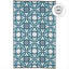Tapis d'extérieur imperméable en plastique paille Dionisios multicolore bleu-1341153777