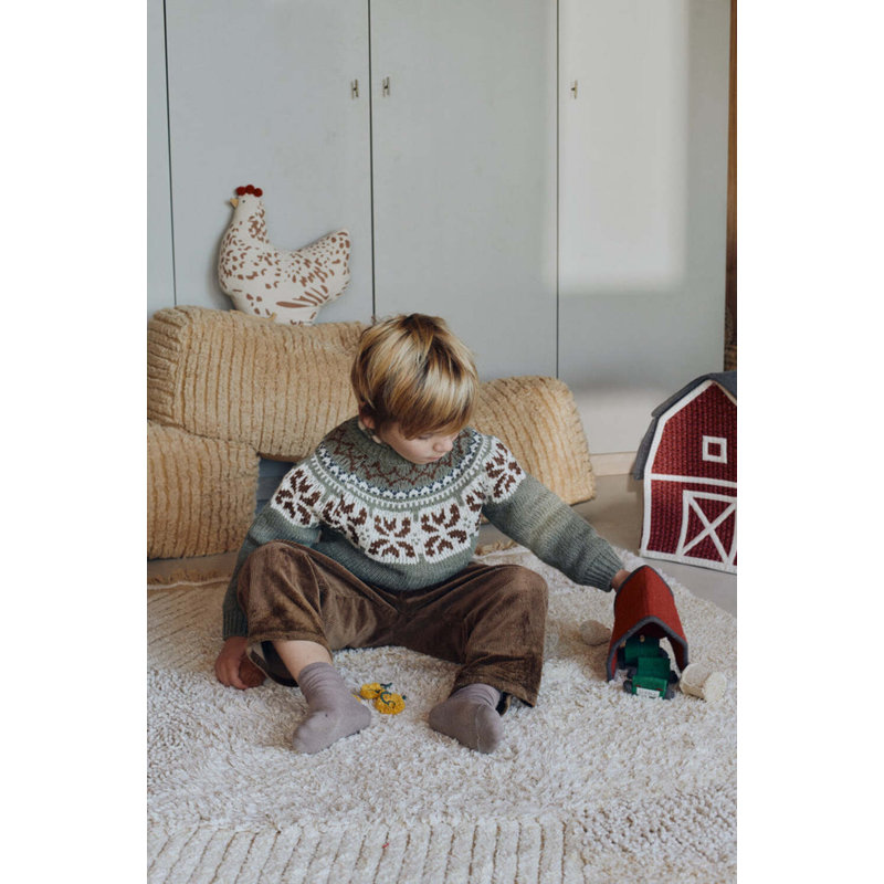 Growing Up On A Farm Pouf