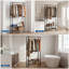 Portant à vêtements 28,7 x 11,4 x 62 po avec 2 tablettes de rangement, organisateur de vêtements en métal pour vestibule