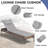 80"L X 26"W Outdoor Lounge Chair Cushions With Headrest And Ties (Set of 2 )-703250675-703250672